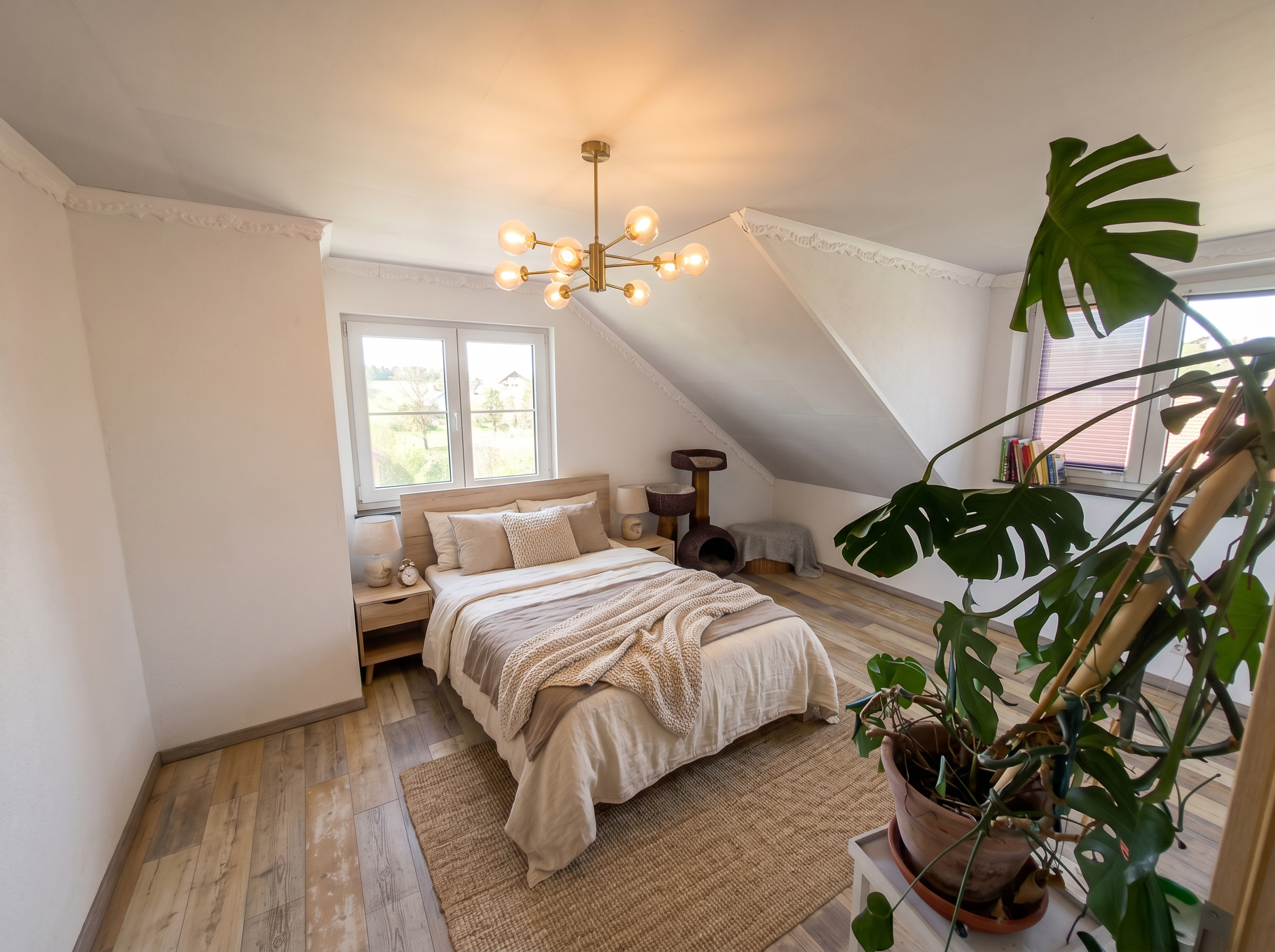 Erstes Schlafzimmer im Dachgeschoss